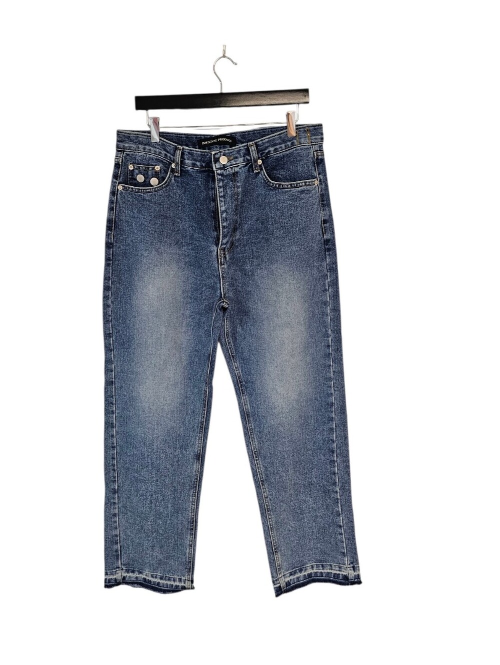 The Frankie Shop Inssense Product Andrea Straight Leg Blue Jeans 33 XSmall NWT